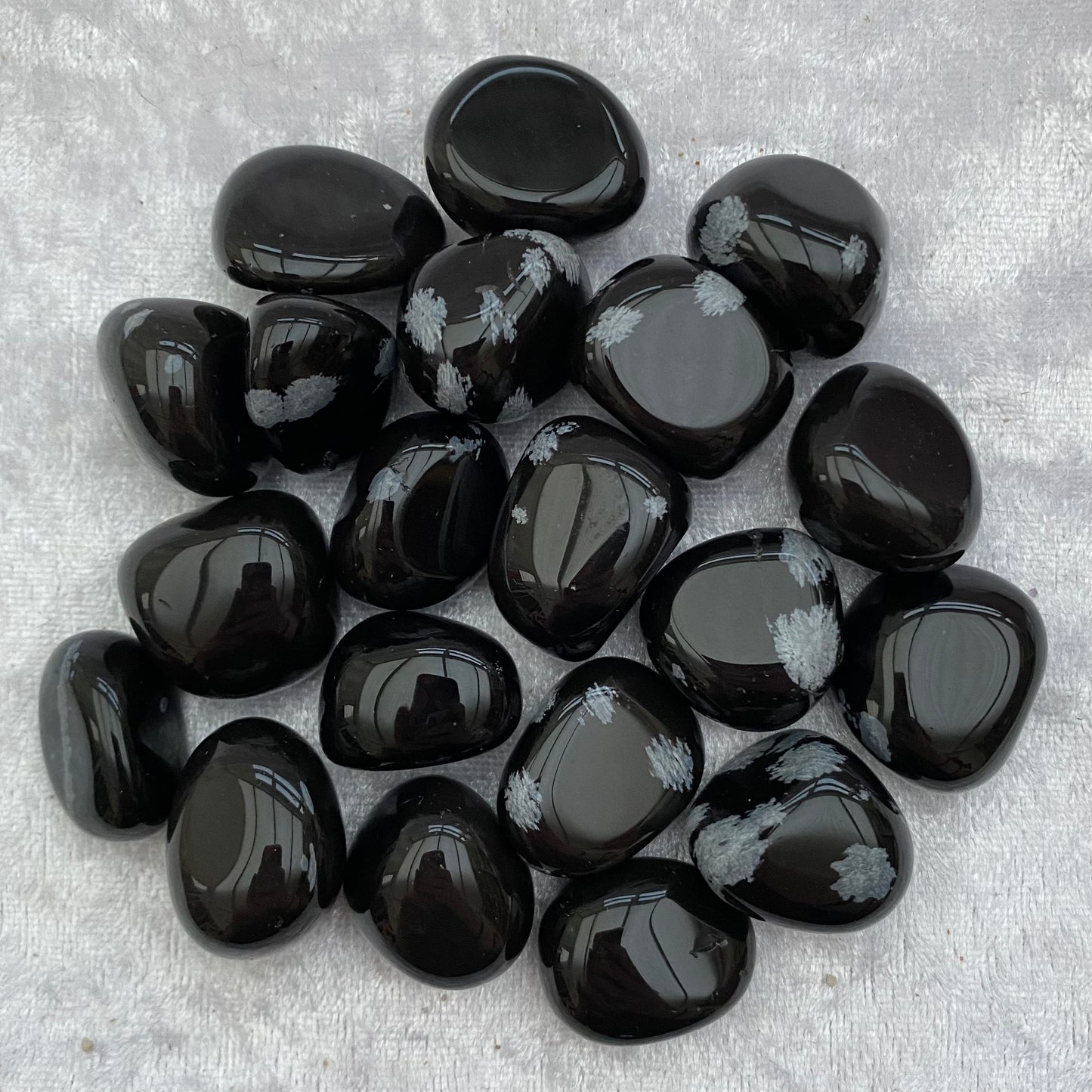 Snowflake Obsidian tumblestones