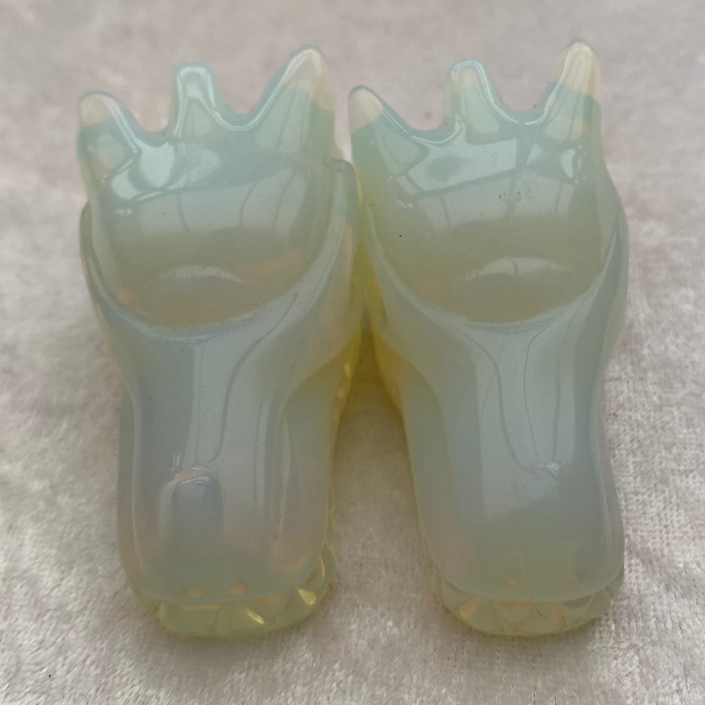 Opalite dragon heads