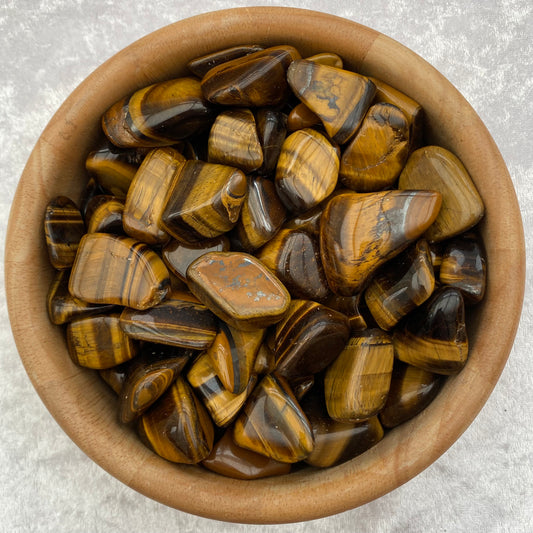 Tigers Eye tumblestones