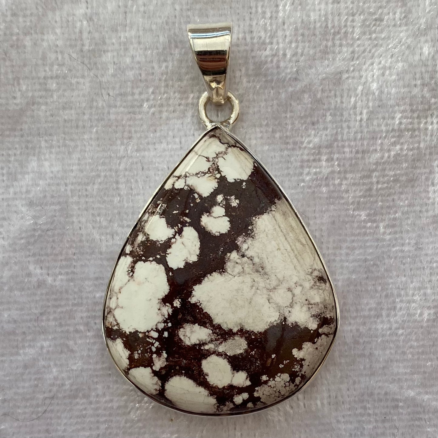 White Wild Horse Turquoise pendant