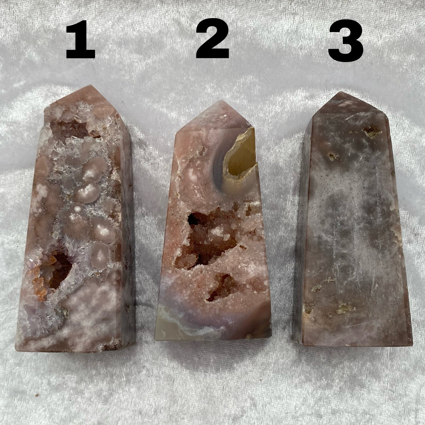 Pink Amethyst Obelisks