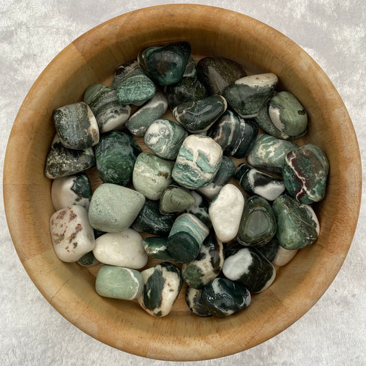 Green Sardonyx tumblestones