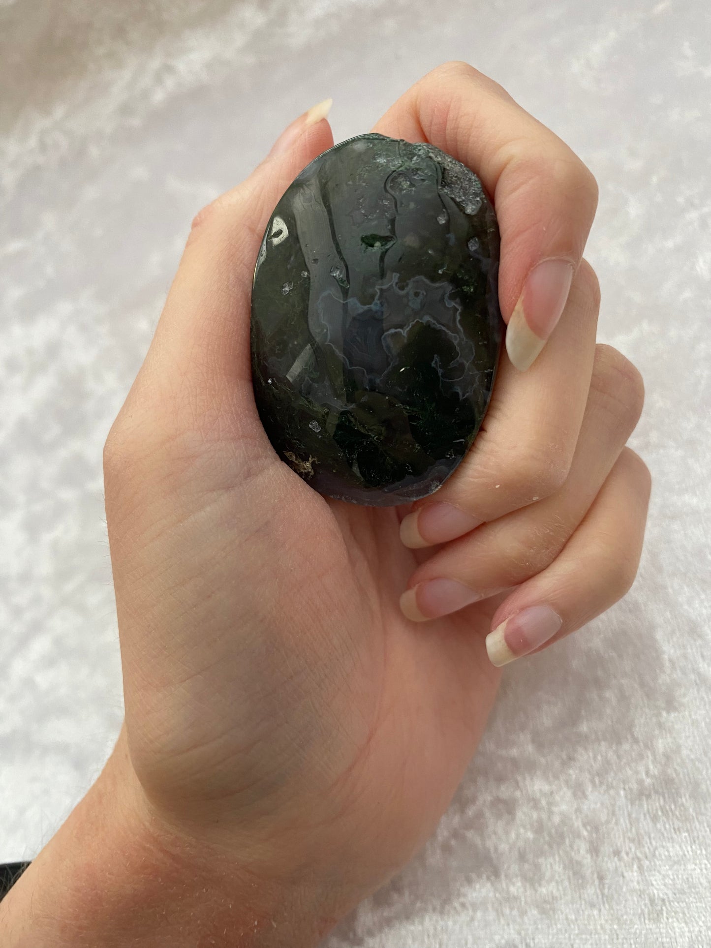 Moss Agate palmstone