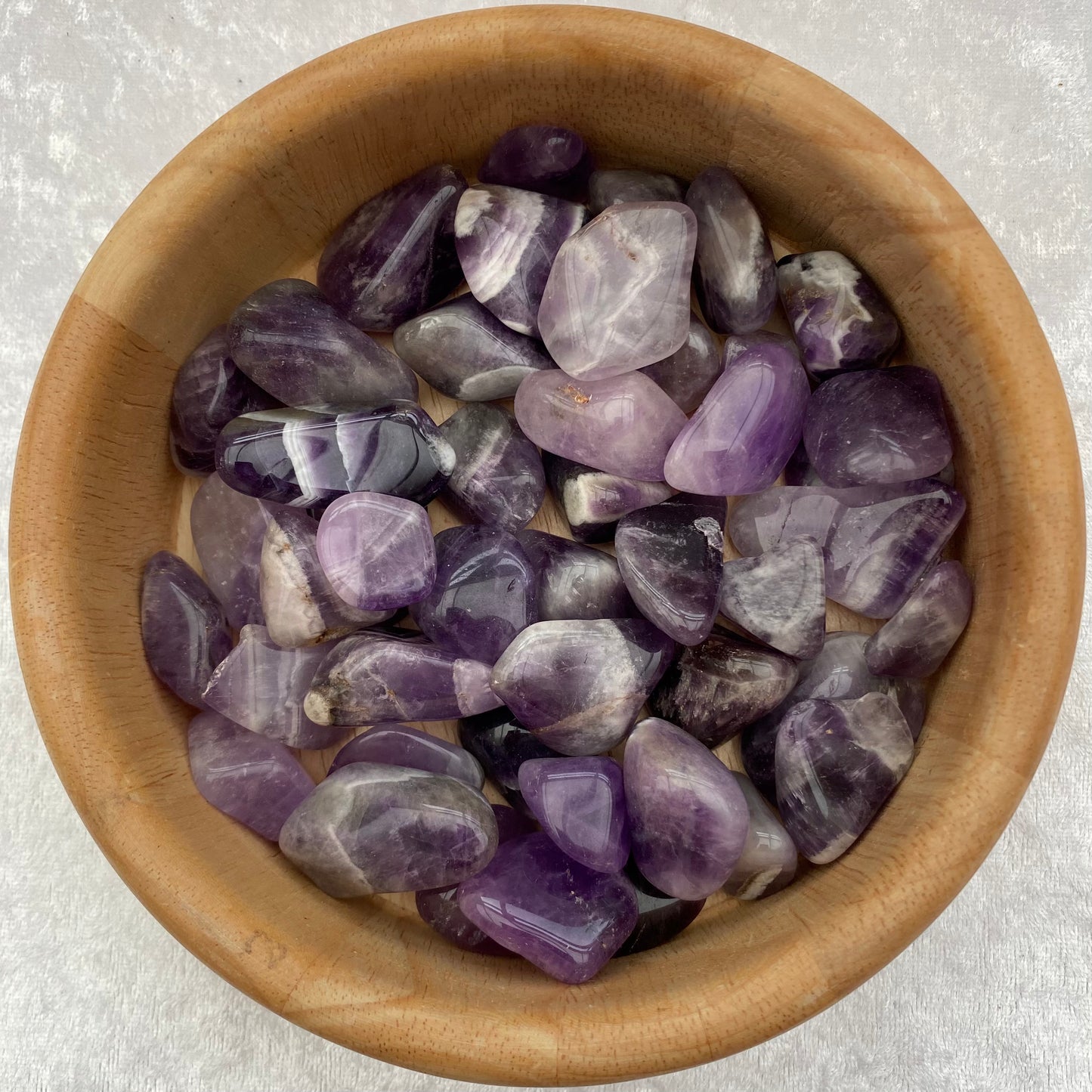 Banded Amethyst tumblestones