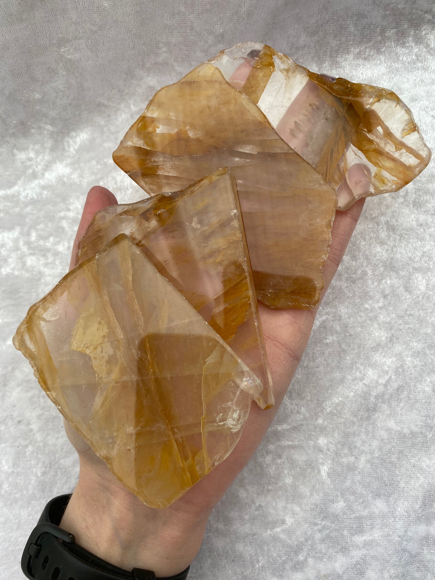 Golden Healer Quartz slices
