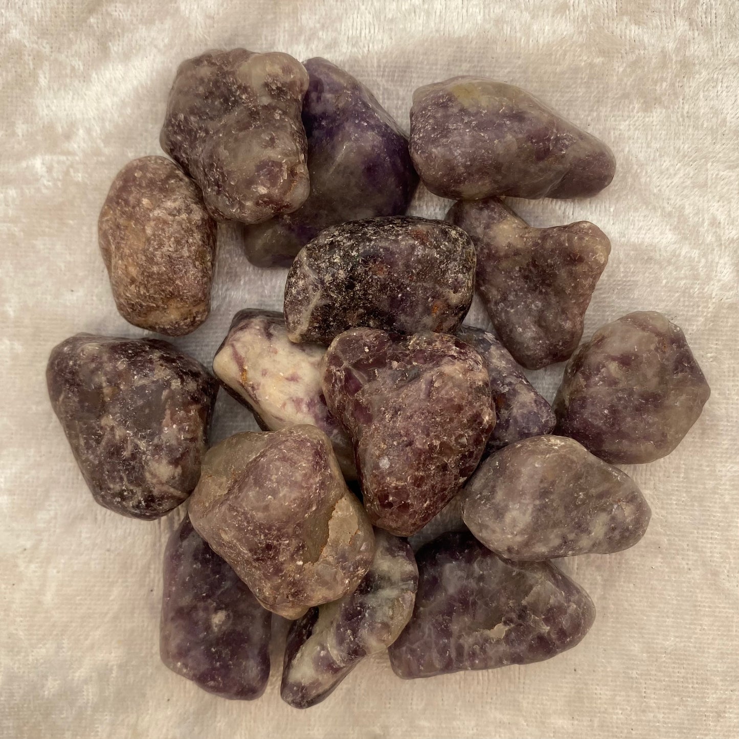 Lepidolite tumblestones