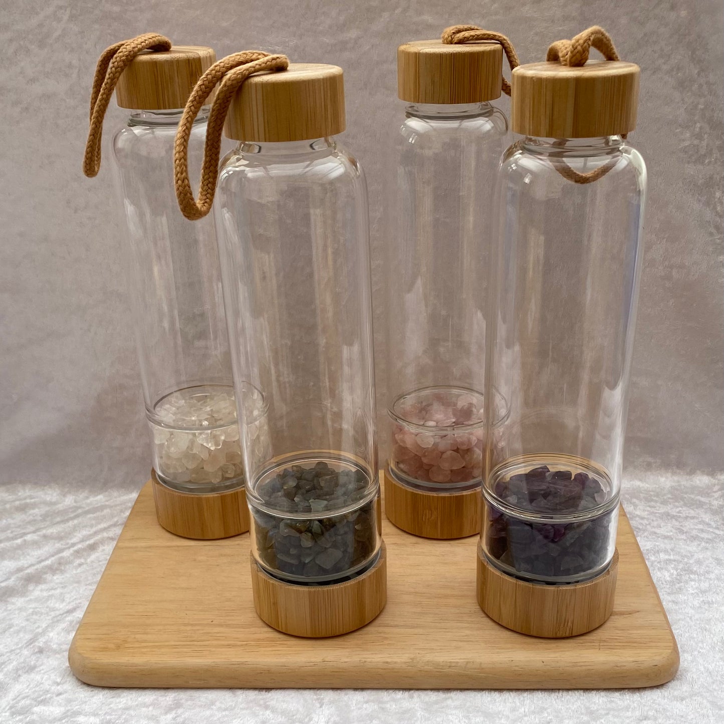 Crystal chamber water bottles