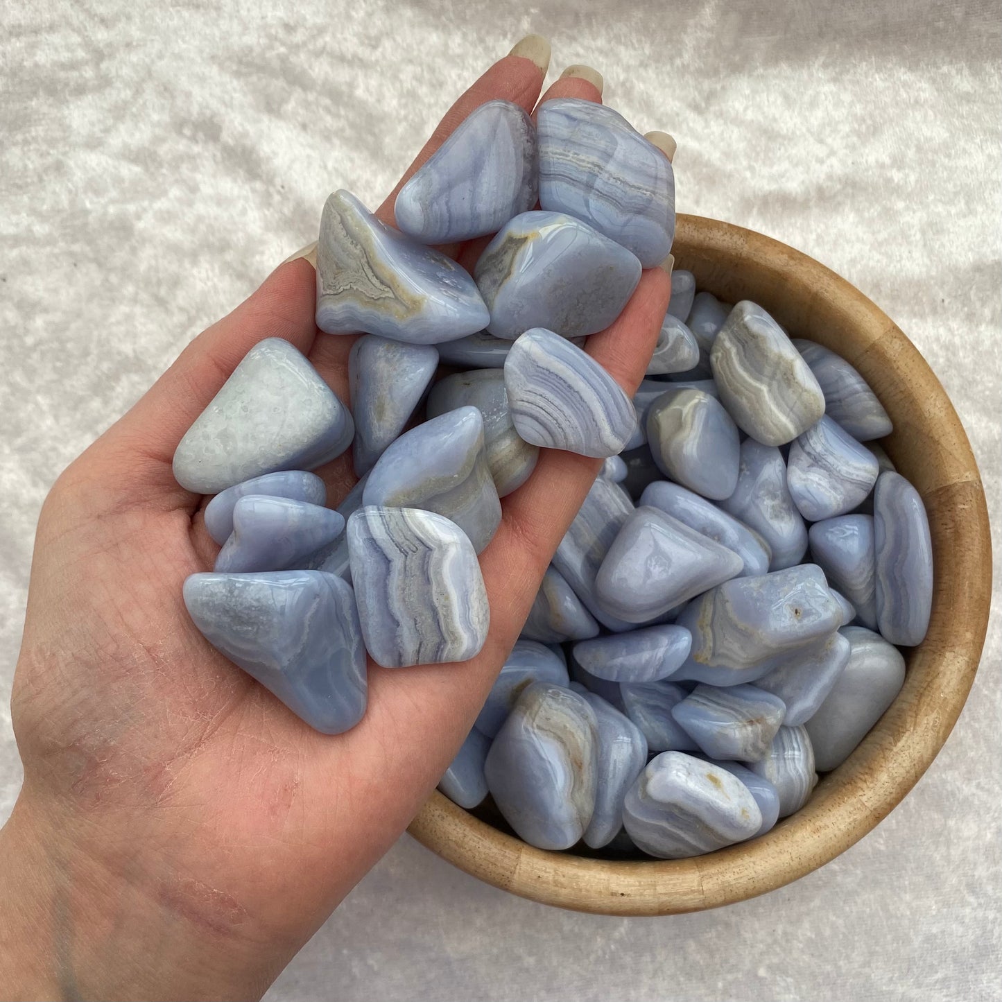 Blue Lace Agate tumblestones