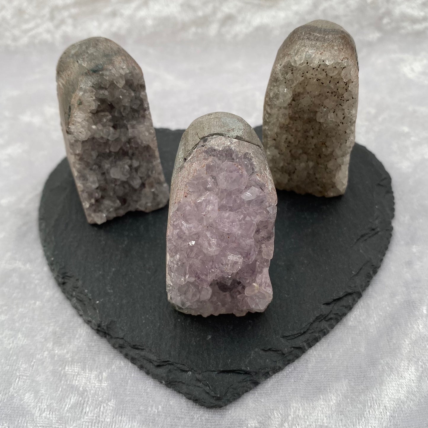 Mini Amethyst cut base geodes