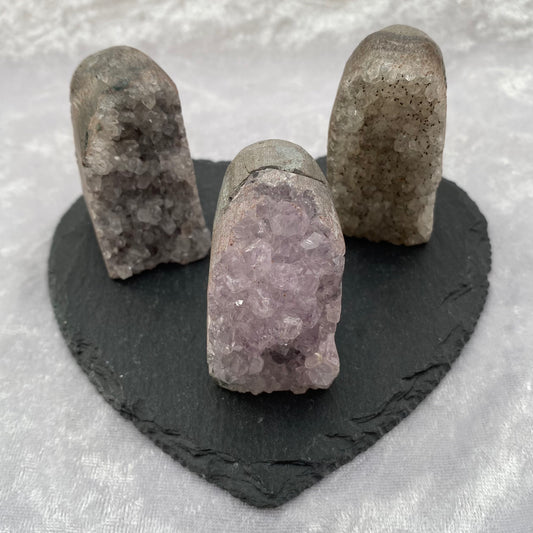 Mini Amethyst cut base geodes