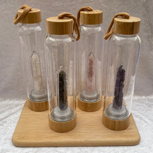 Crystal tower water bottles