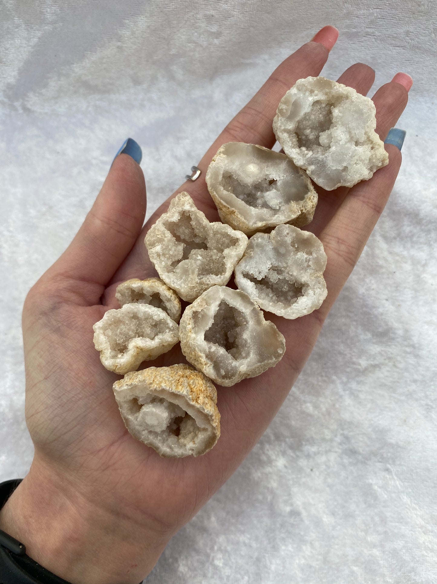 Mini White Quartz Geodes