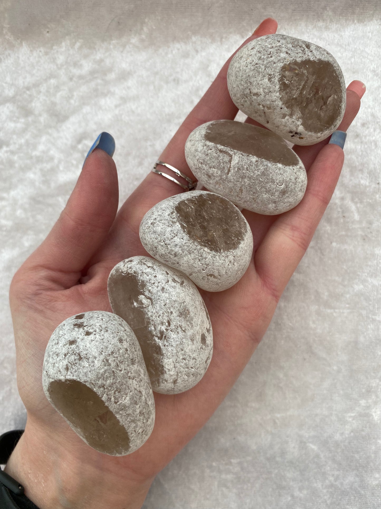 Smoky Quartz dragon eggs tumblestones