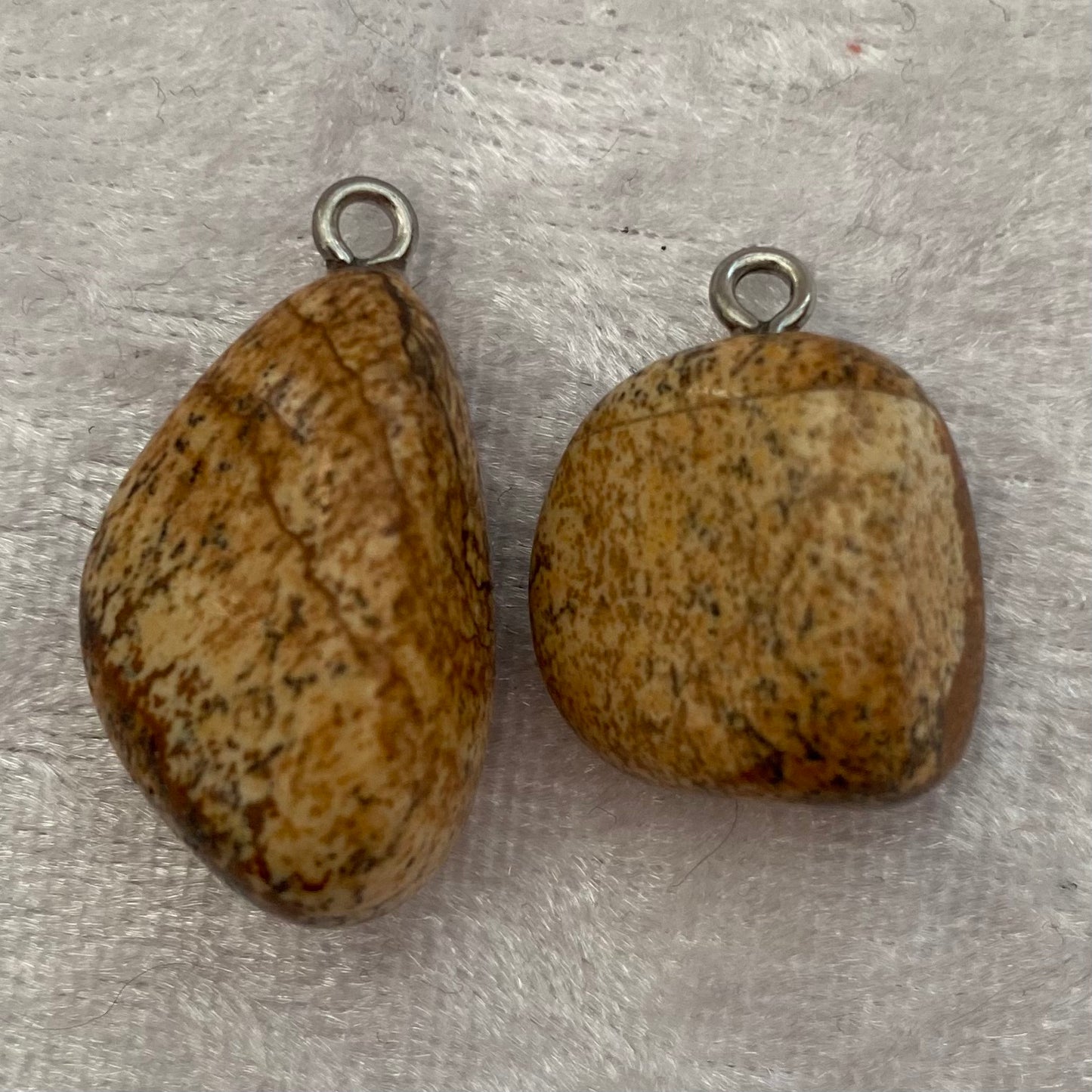 Picture Jasper tumblestone pendants