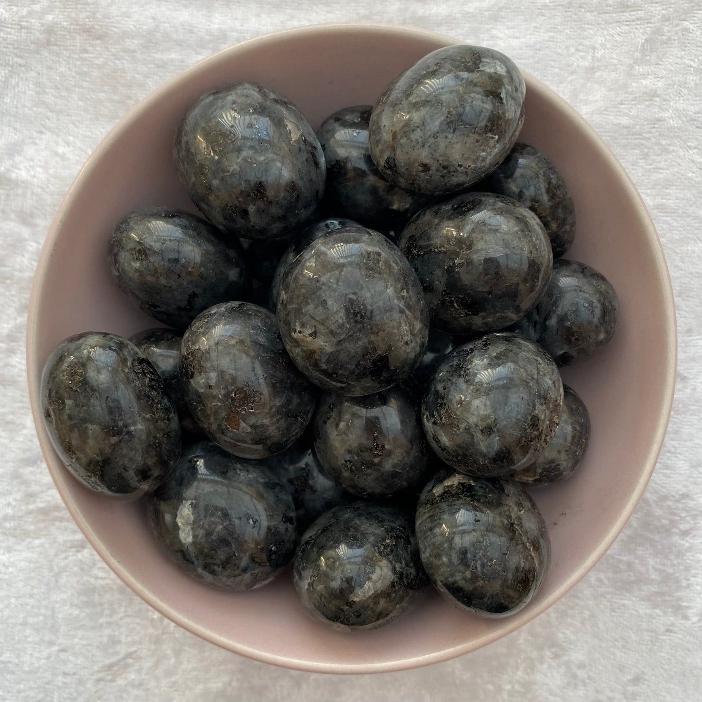 Large Larvikite tumblestones
