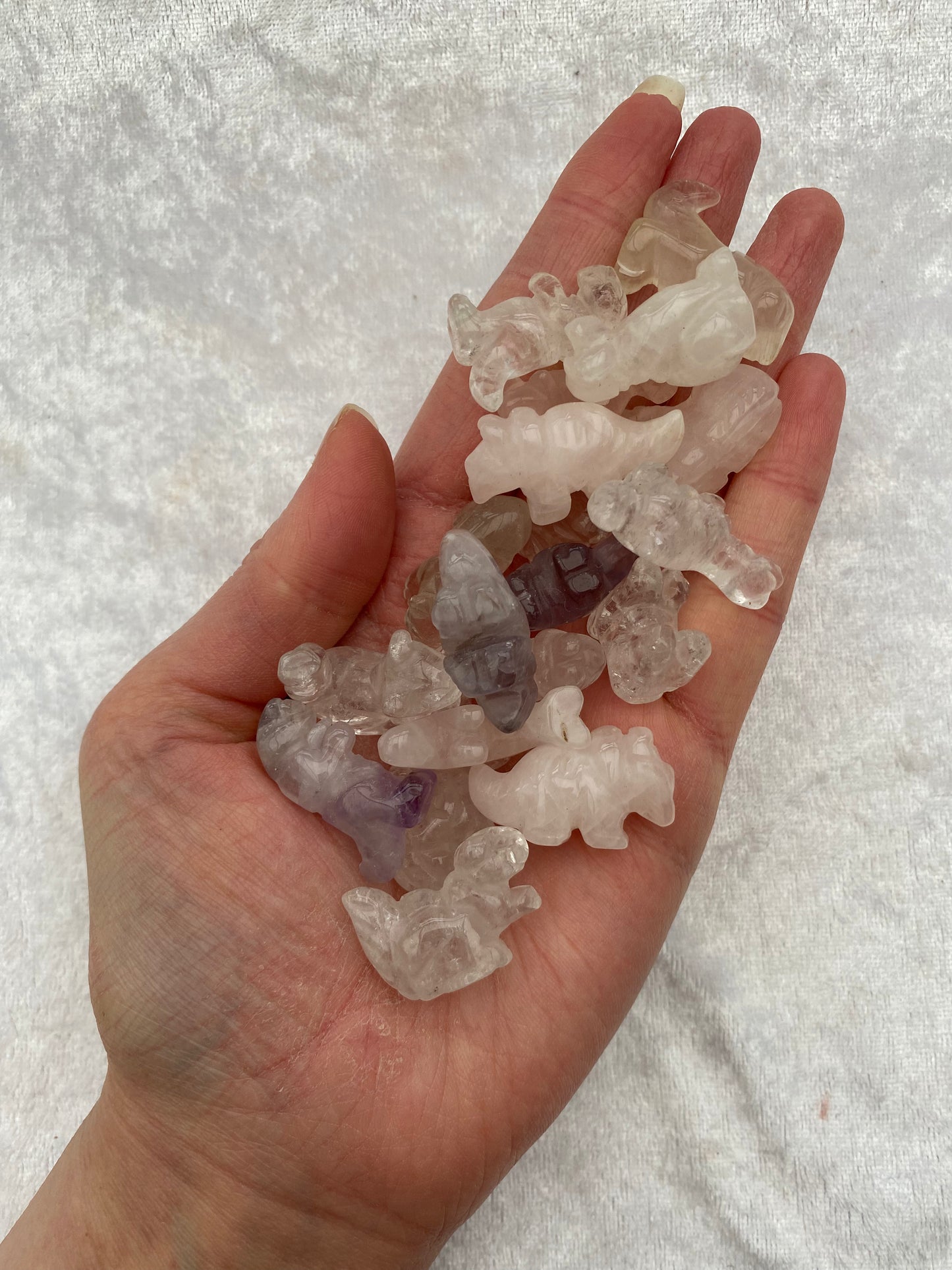 Mini crystal animals