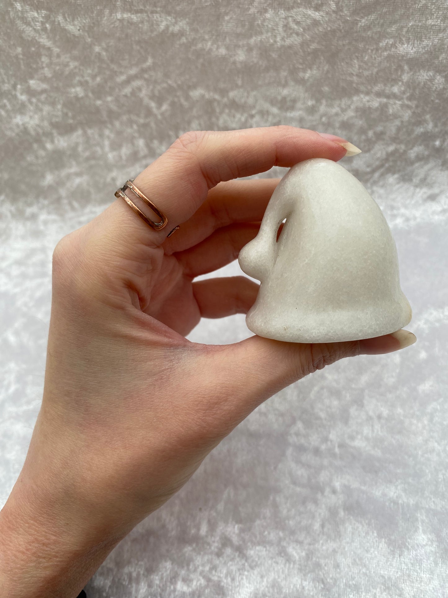 Milky Quartz Santa Hat