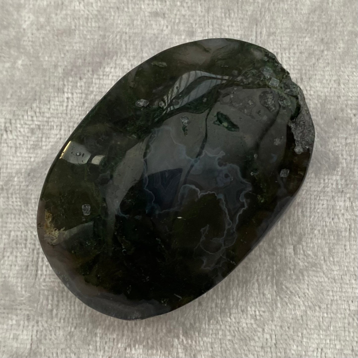 Moss Agate palmstone