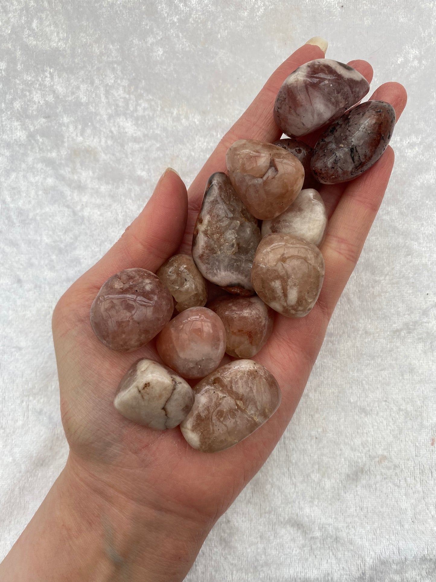 Pink Amethyst tumblestones
