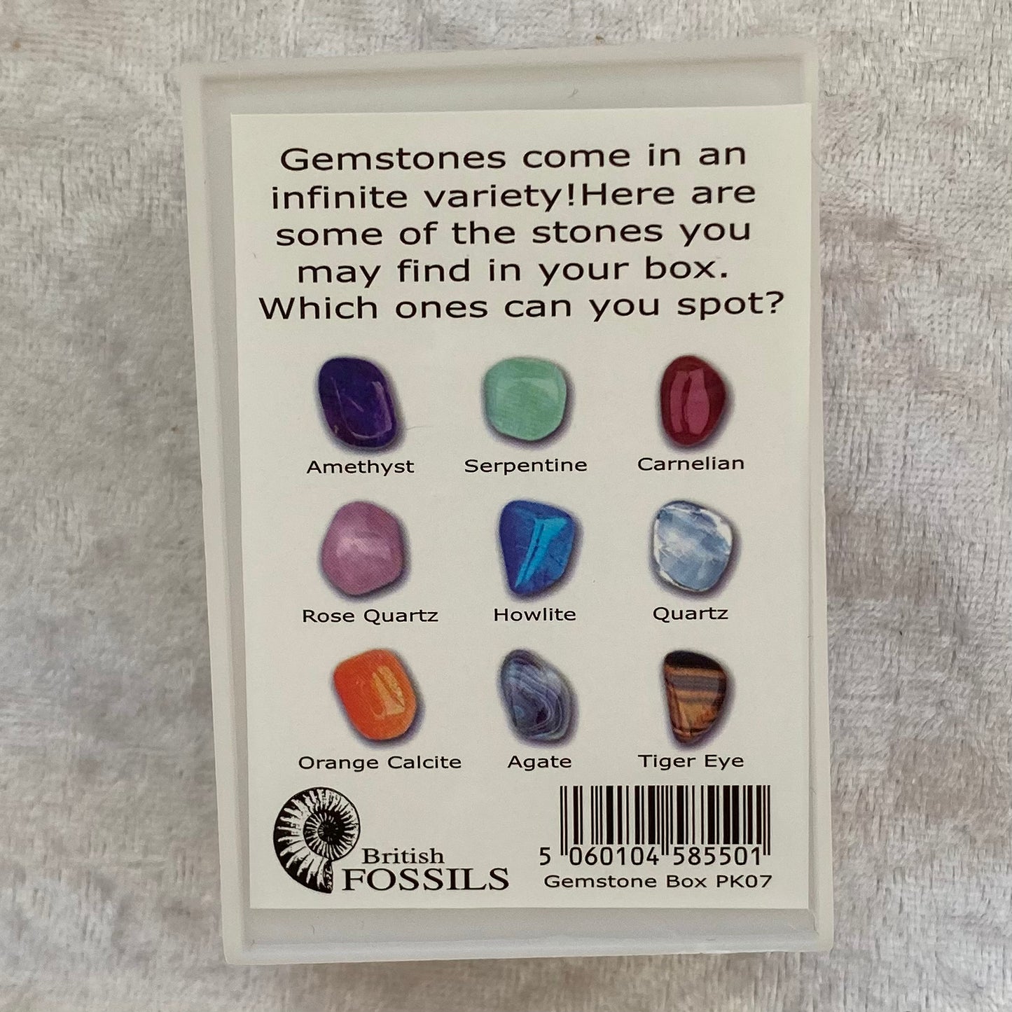 Mixed tumblestone collection box