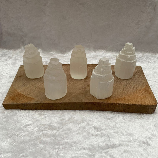 Selenite mini mountain towers