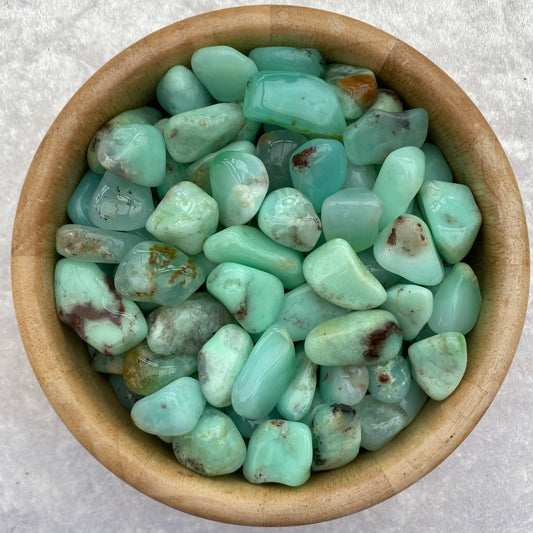 Chrysoprase tumblestones