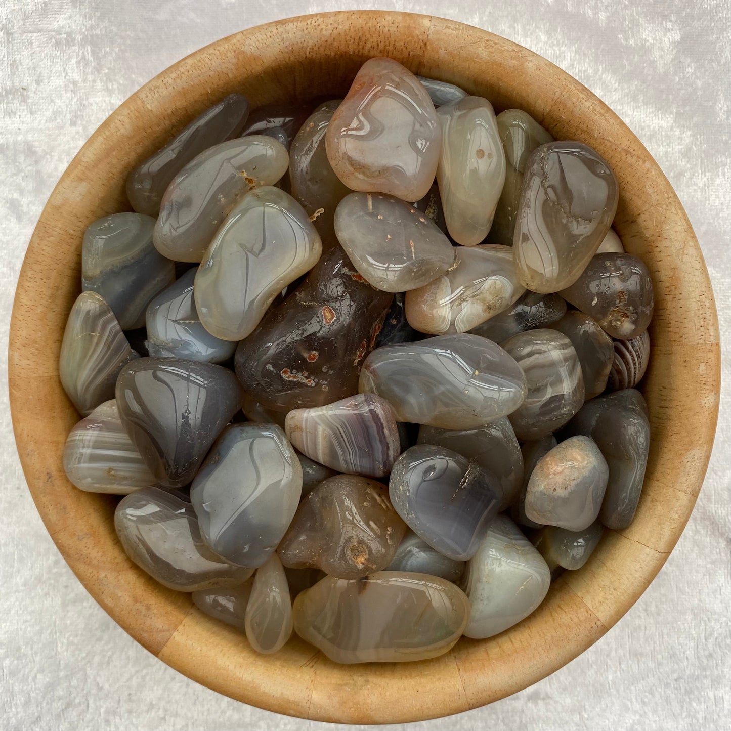 Grey Chalcedony tumblestones