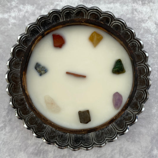 Mixed crystal candle
