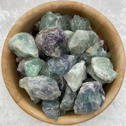 Rough Rainbow Fluorite chunks
