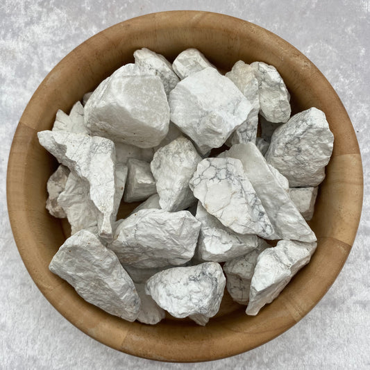 Rough White Howlite chunks