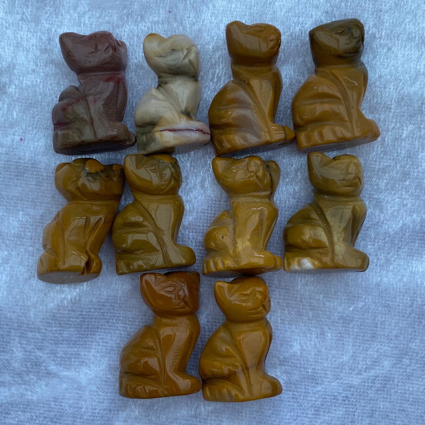 Mini Mookaite Jasper cats