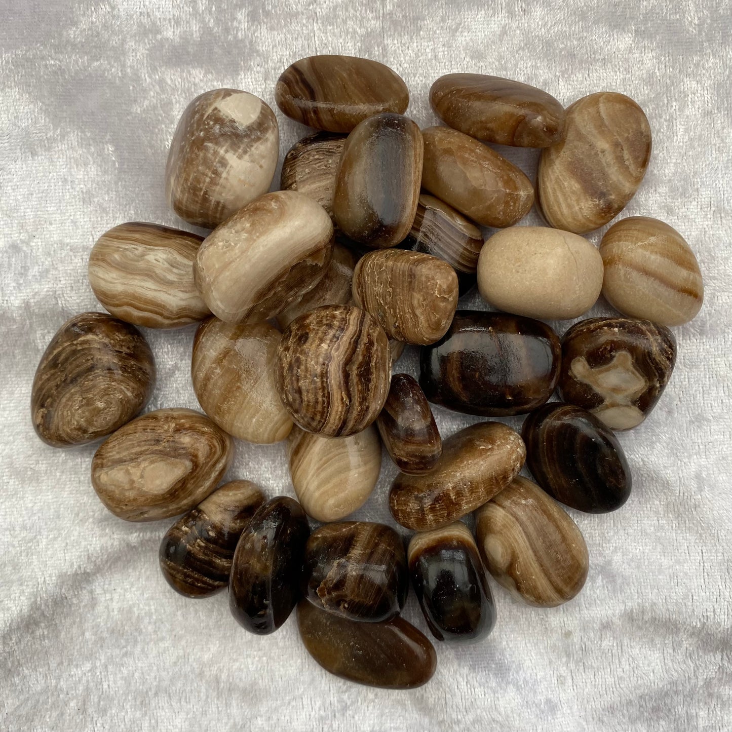 Root Beer Calcite tumblestones