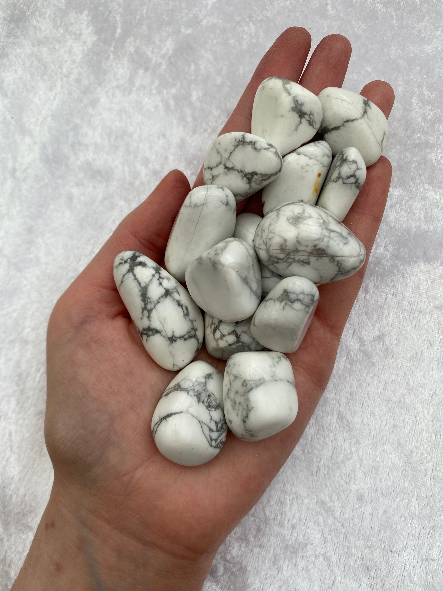 White Howlite tumblestones