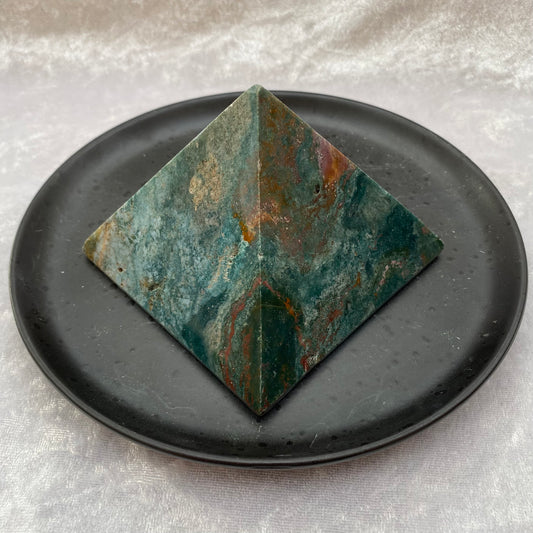 Extra large Ocean Jasper pyramid