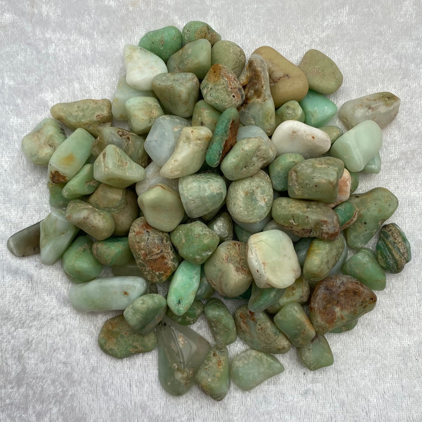 Chrysoprase tumblestones
