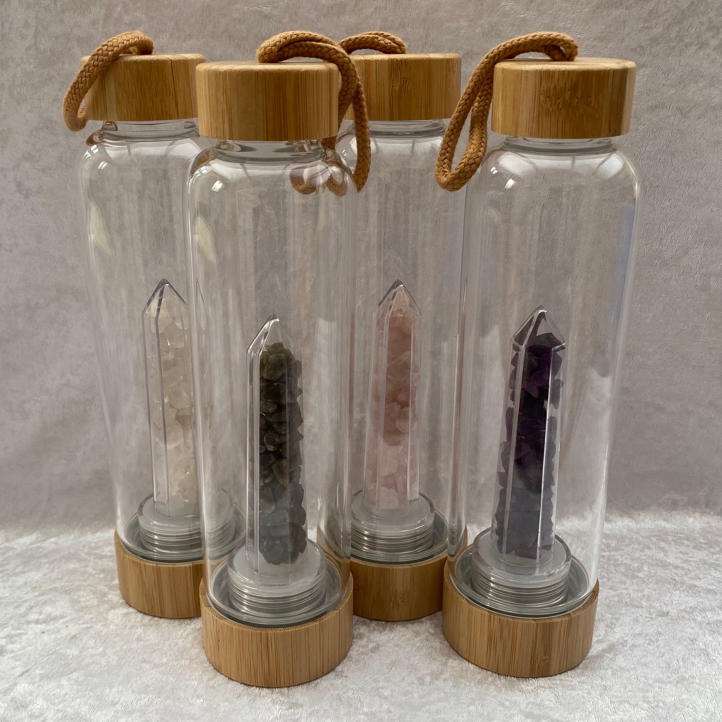 Crystal tower water bottles