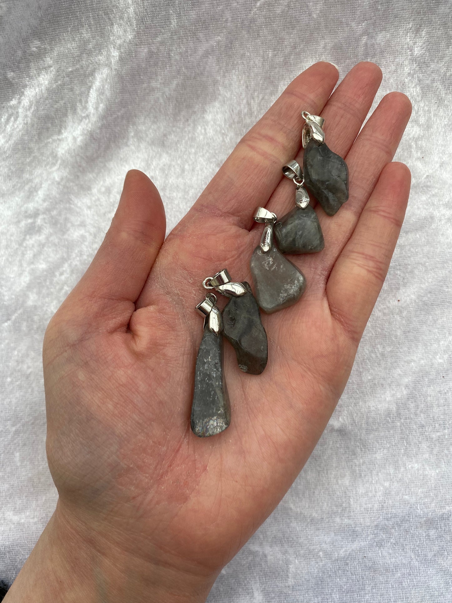 Grey Labradorite pendants