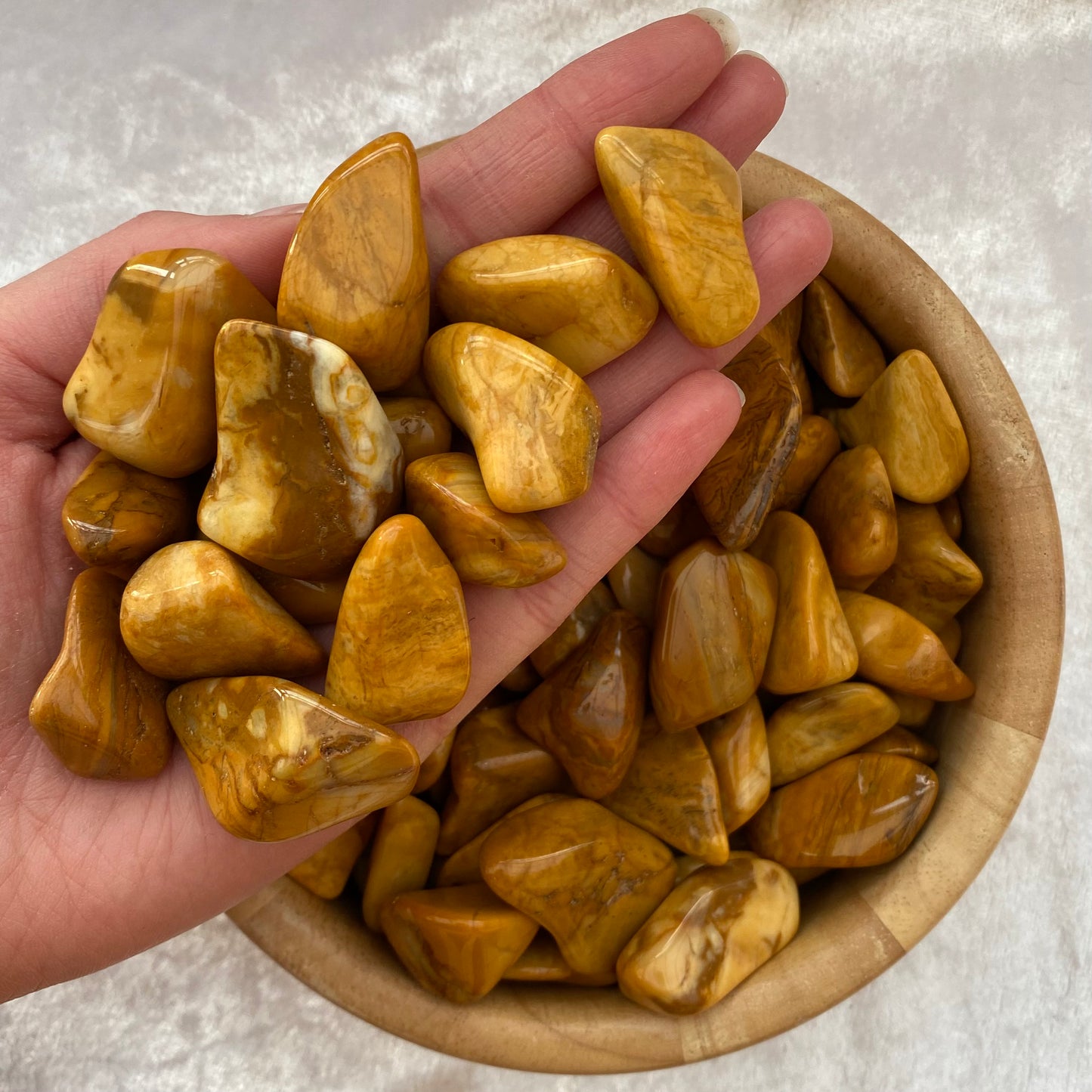 Yellow Jasper tumblestones