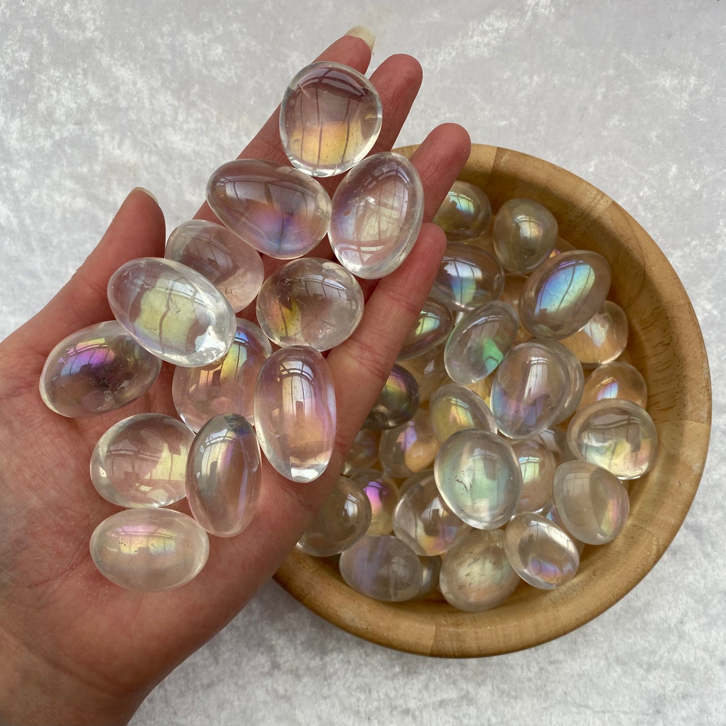 Angel Aura Quartz tumblestones