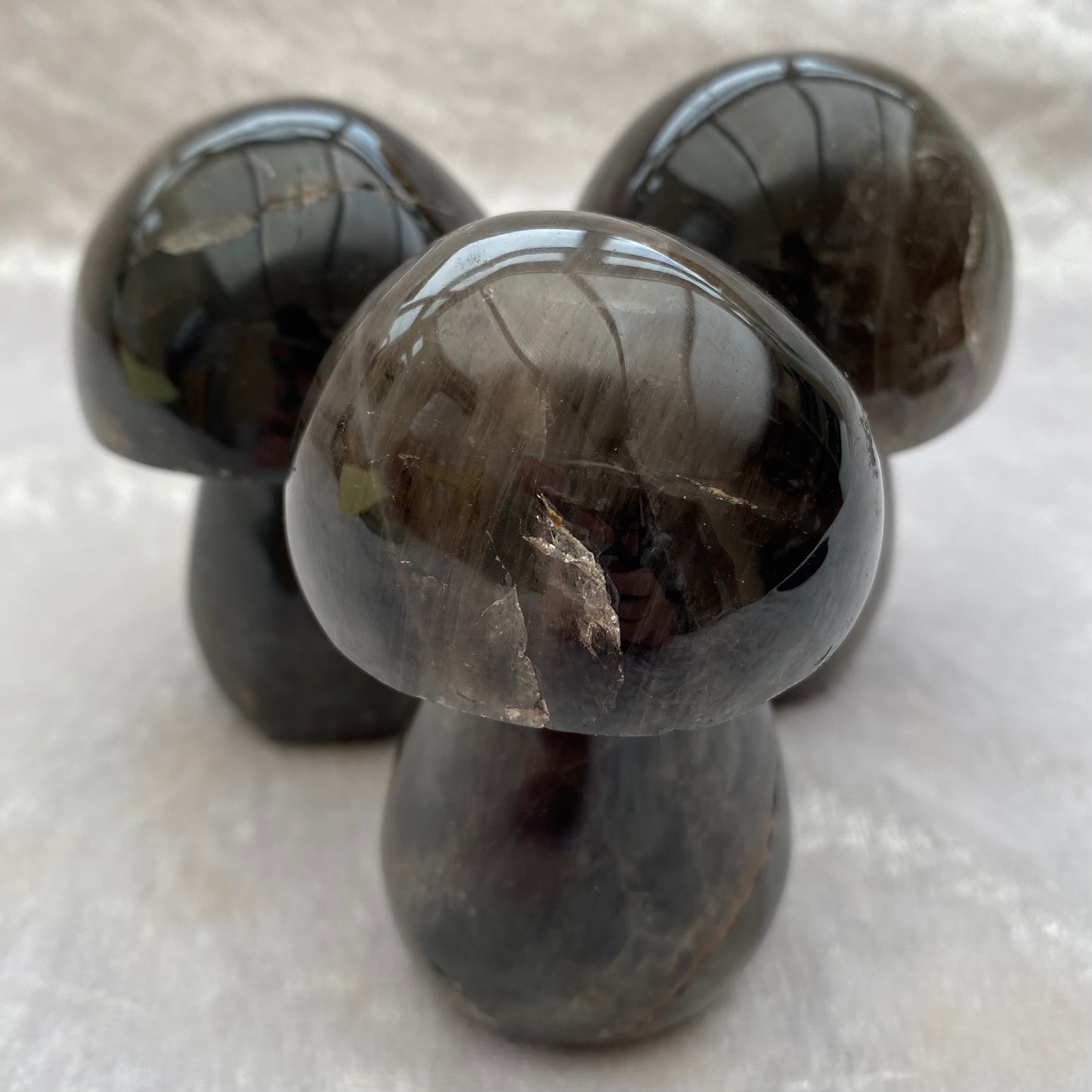 Smoky Quartz Mushrooms