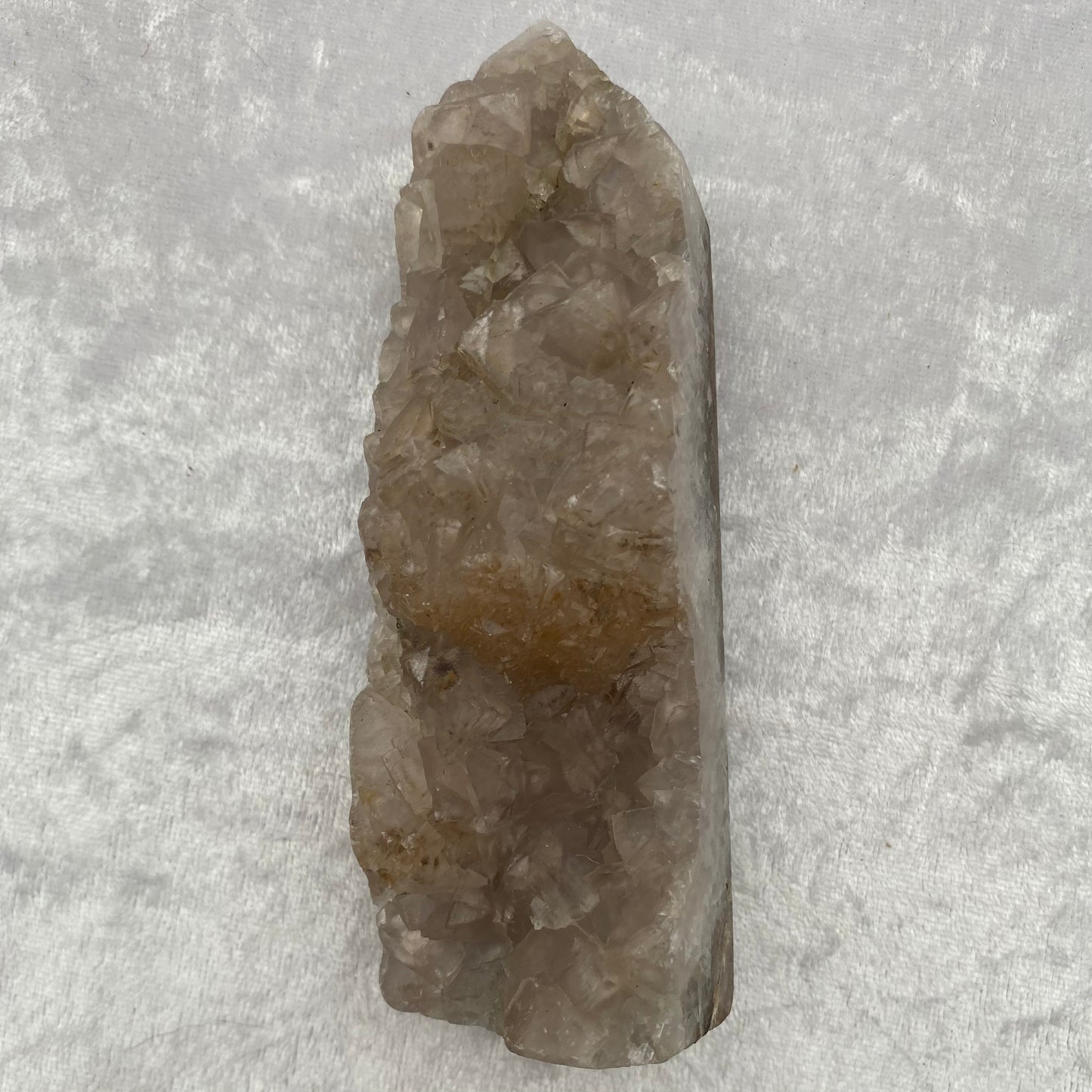 Half Polished Fluorite Cluster Tower