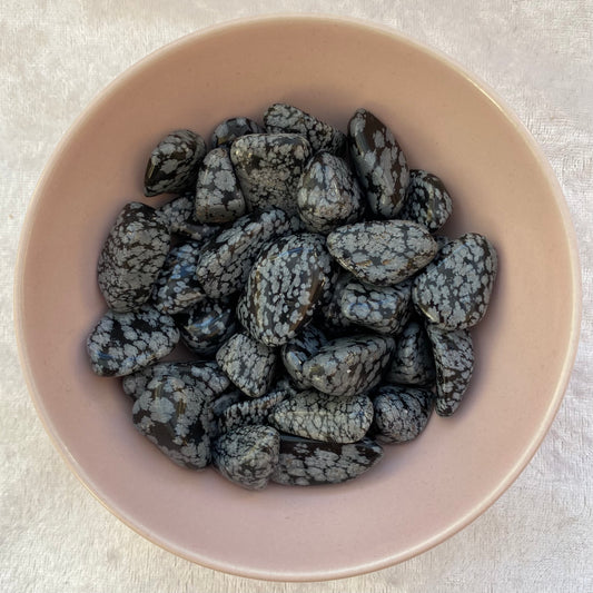 Snowflake Obsidian tumblestones
