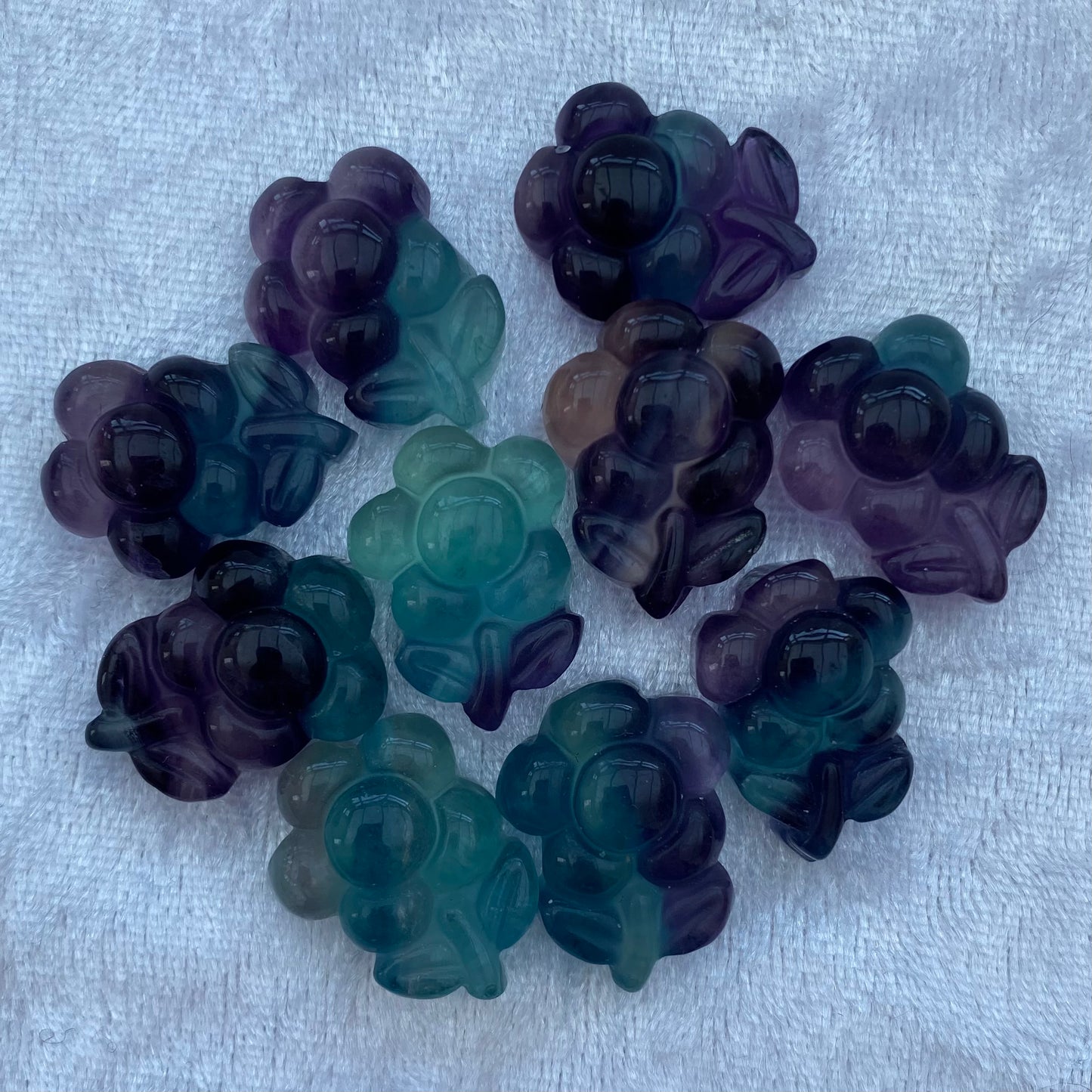 Mini Rainbow Fluorite flowers