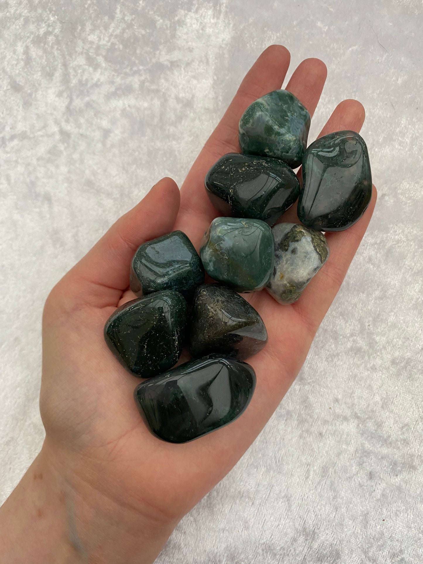 Moss Agate tumblestones