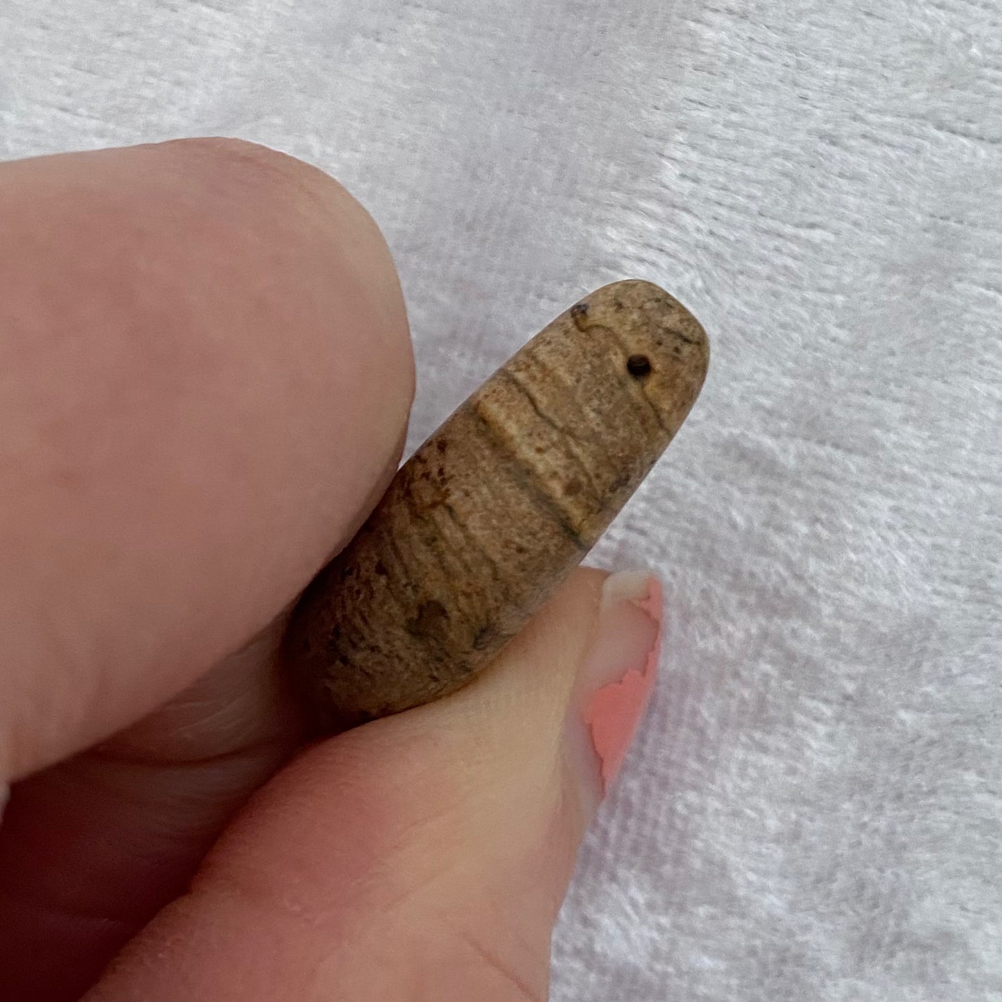 Picture Jasper drilled teardrop pendants
