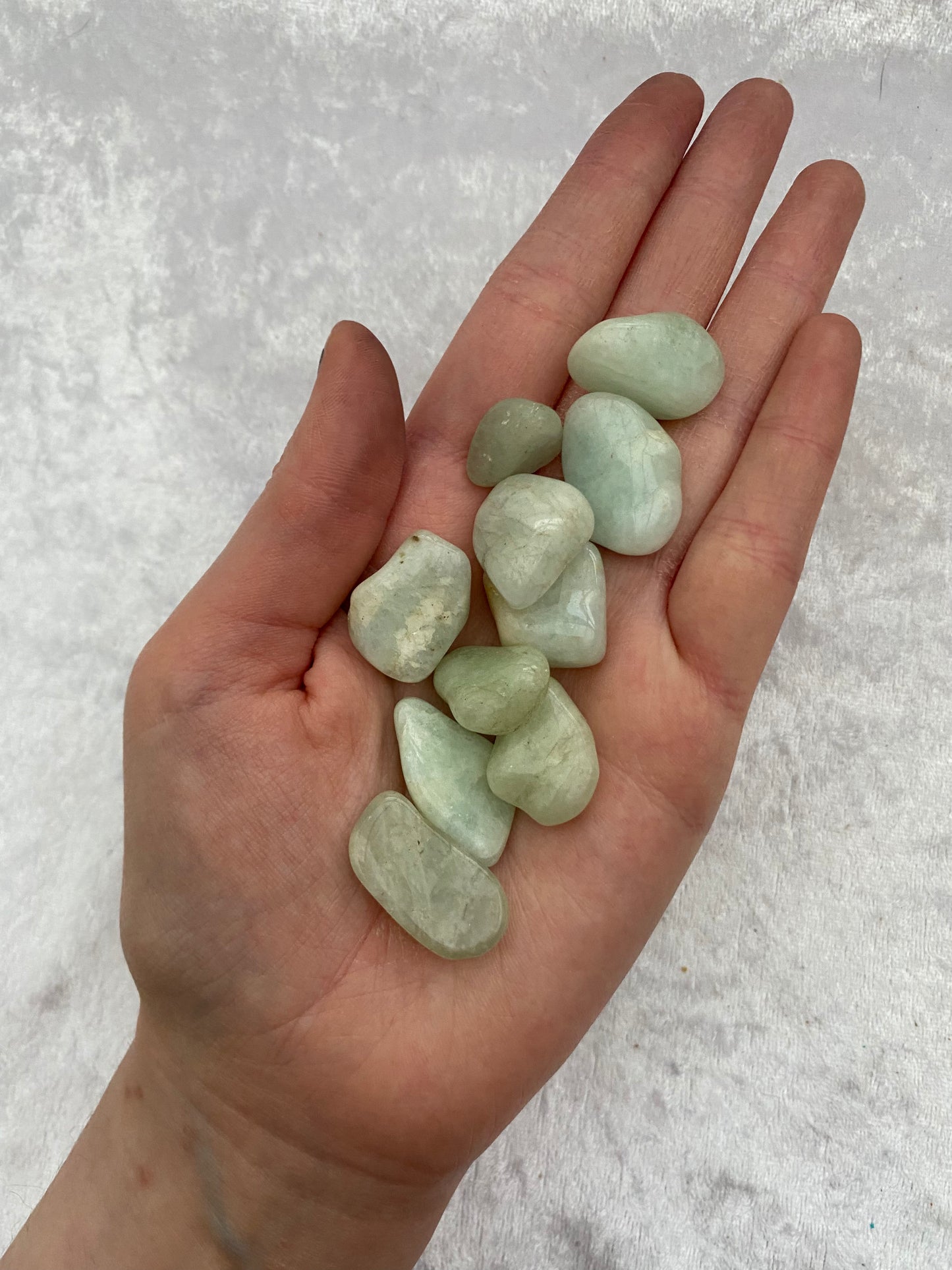 Aquamarine tumblestones