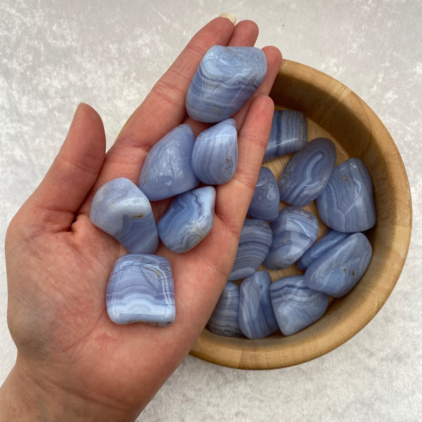 Blue Lace Agate tumblestones