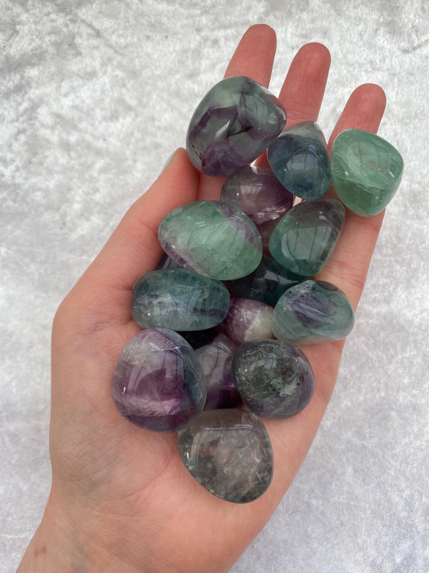 Rainbow Fluorite tumblestones