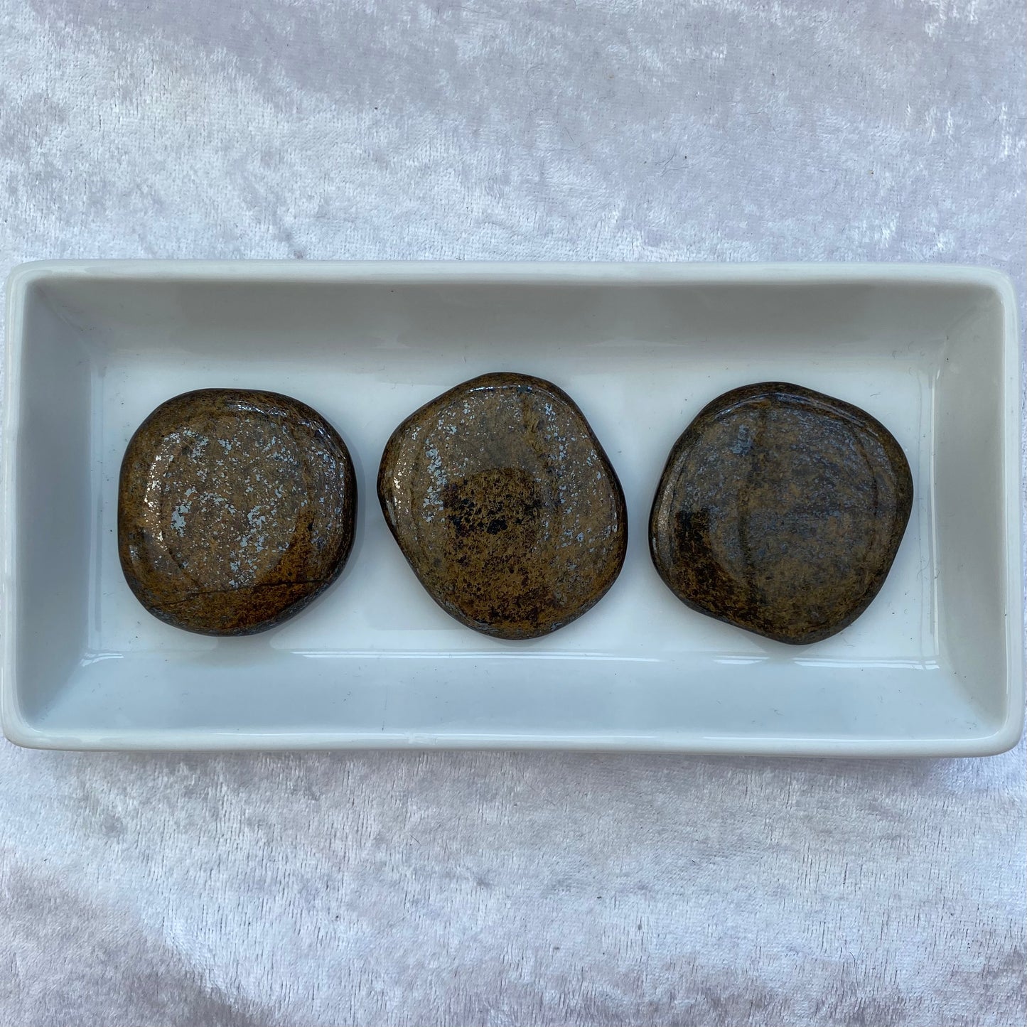 Bronzite palmstones
