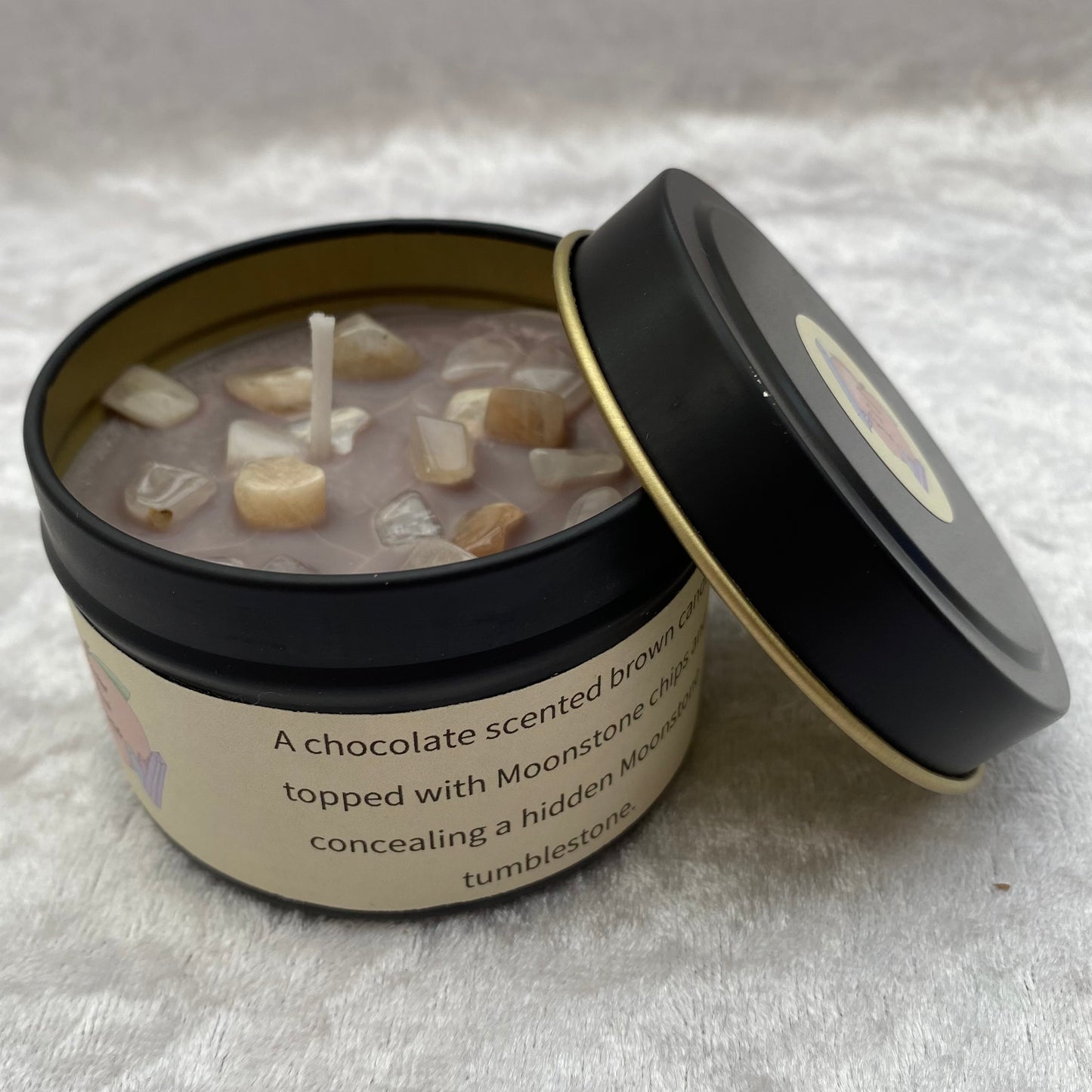 Chocolate scented Moonstone candles